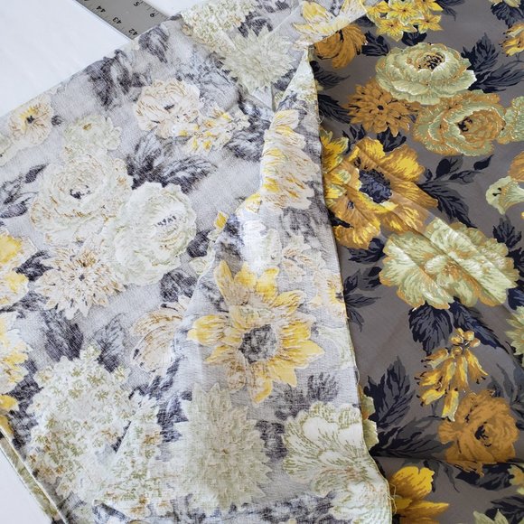 Vintage Midcentury 1940s/1950s Fabric-56 x 7 Yards-Amazing Floral Flowers Cotton - Picture 10 of 10